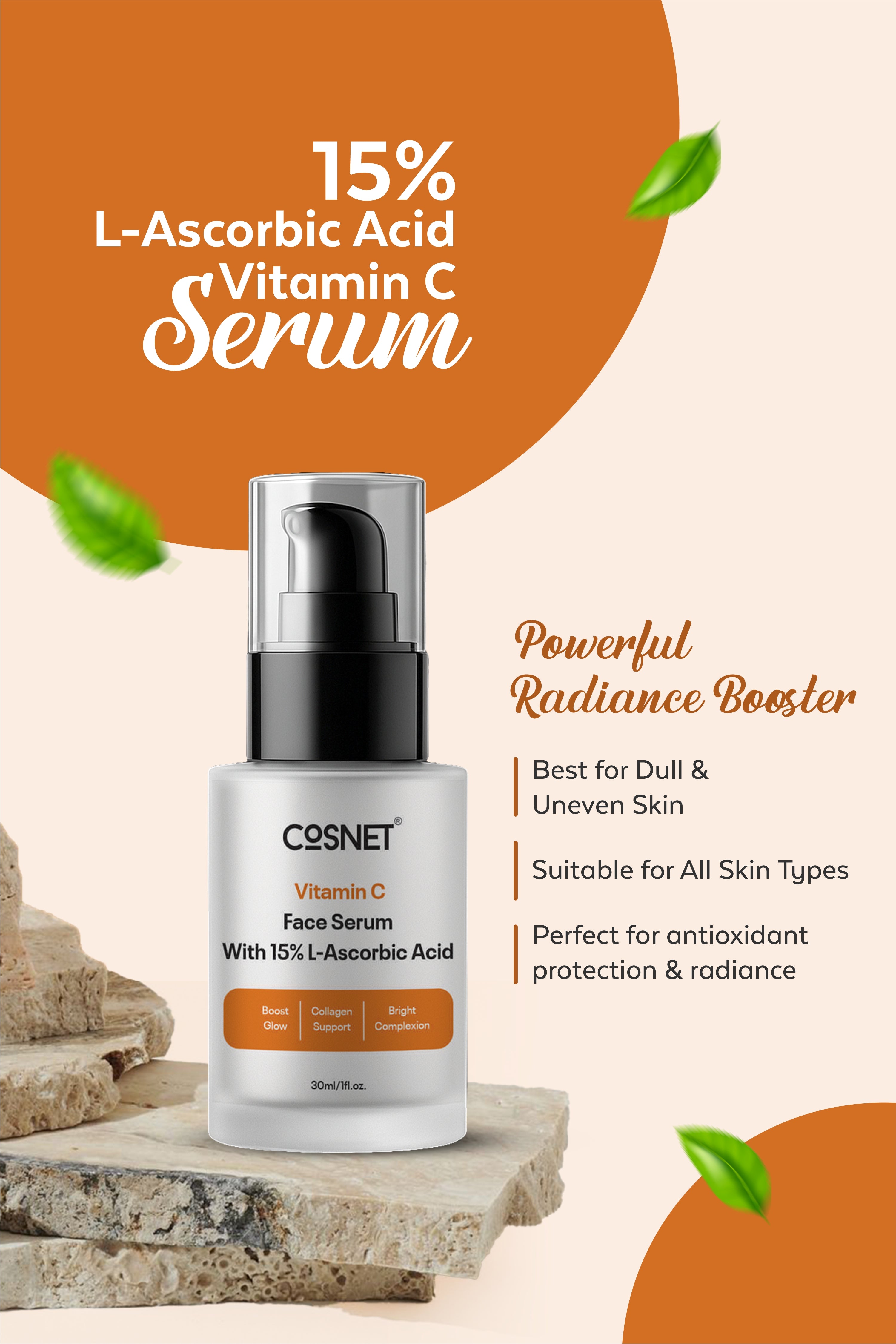 Vitamin C Face Serum With 15% L-Ascorbic Acid