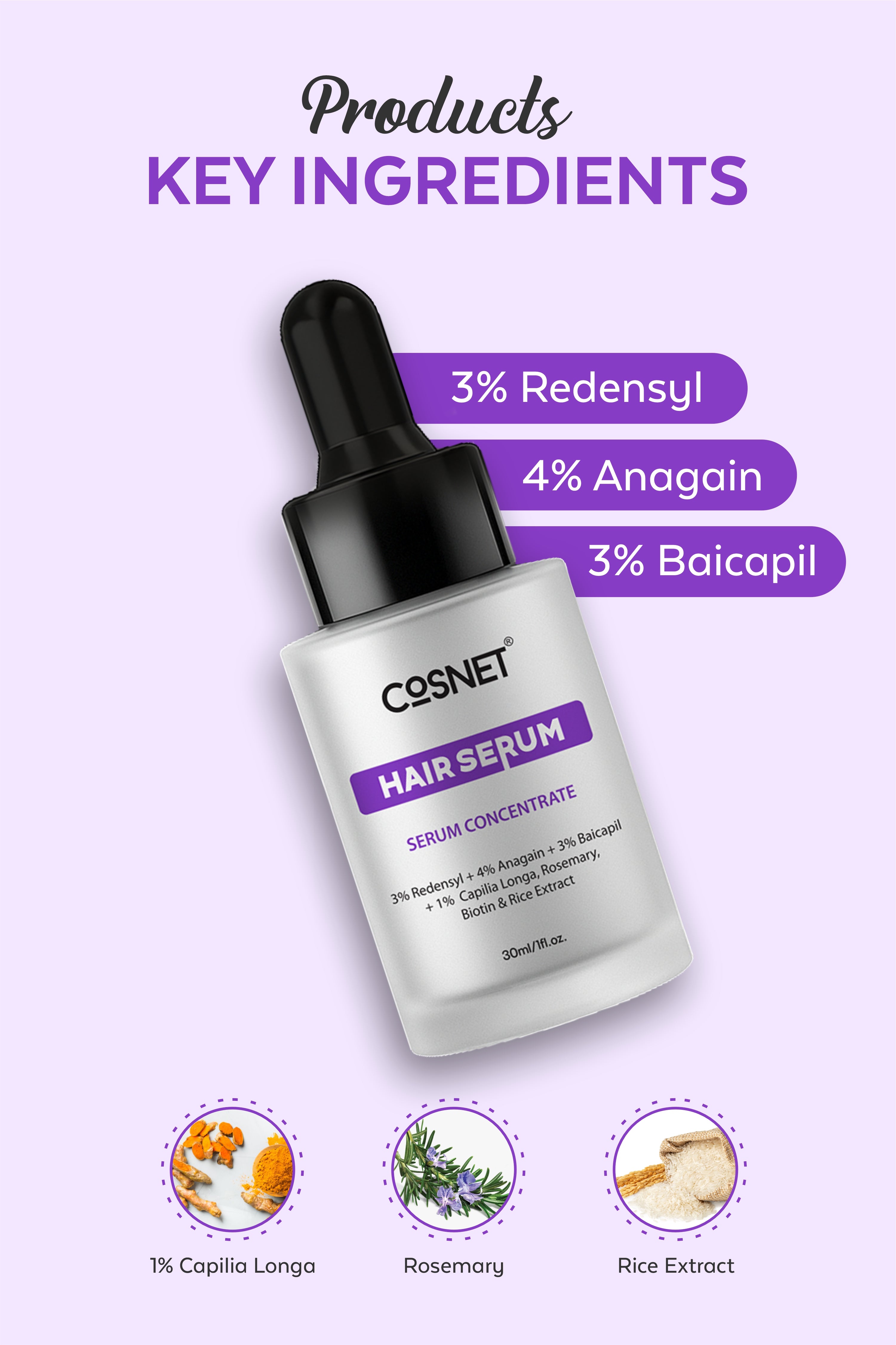 Cosnet hair serum