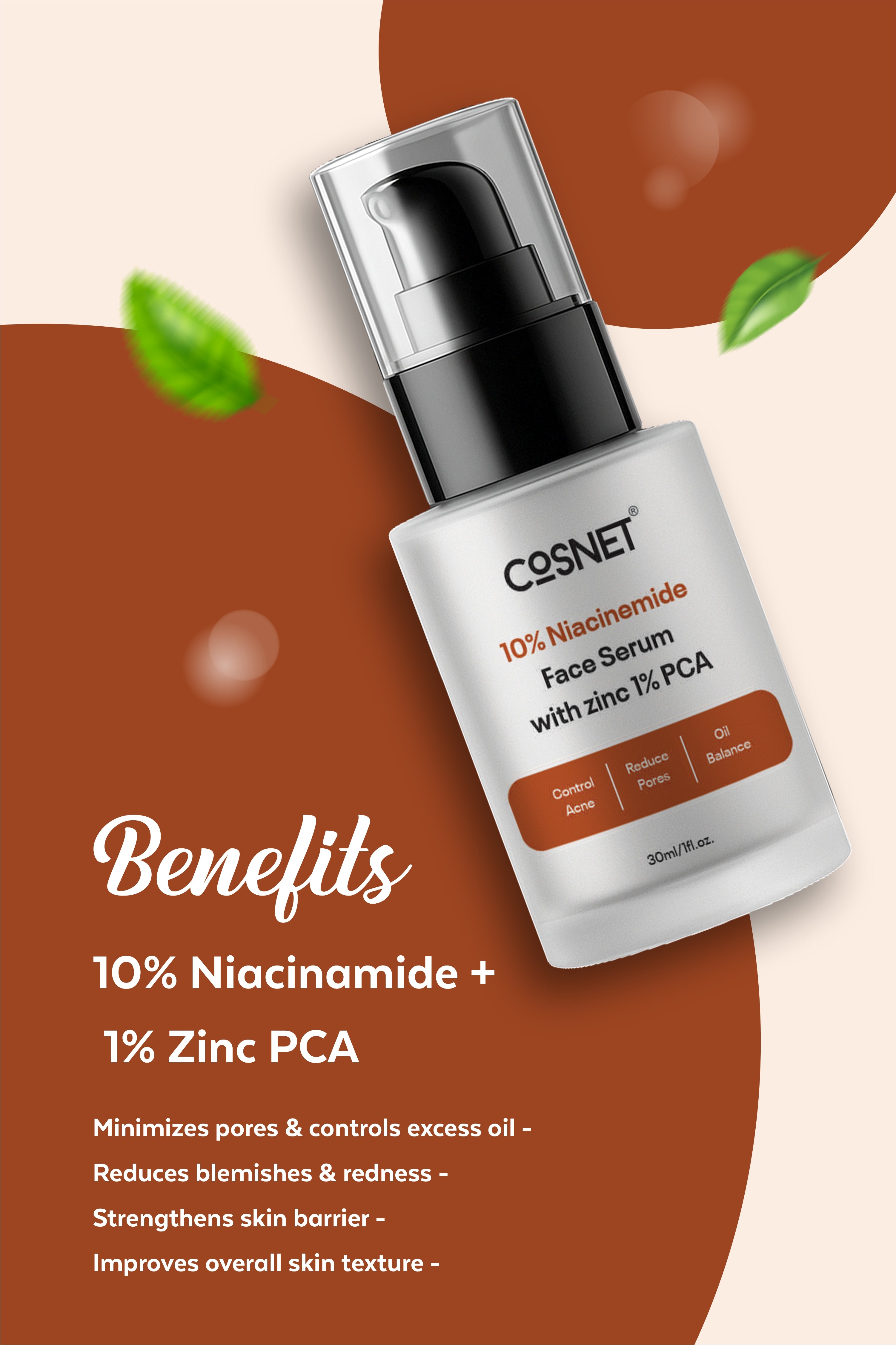 10% Niacinamide with 1% Zinc PCA Face Serum